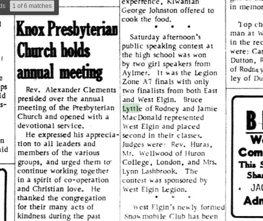 1970 Legion Zone A7 speech finals